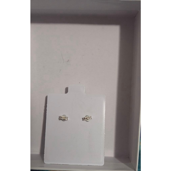 Sterling Silver Knot Stud Earrings - Picture 3 of 3